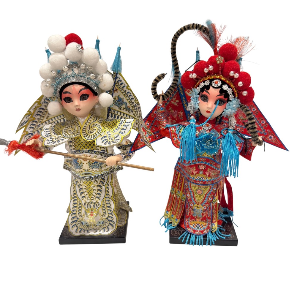 Chinese Opera Dolls Figurines Peking Opera‎ Home Decor Asian Art Collectibles
